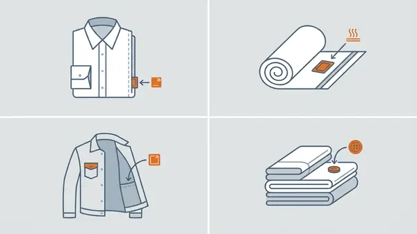 RFID laundry label attachment methods