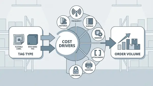 RFID tag cost factors for procurement planning