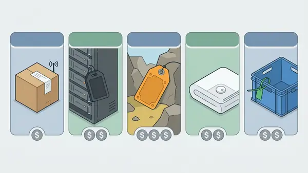 RFID tag materials and surfaces that affect cost