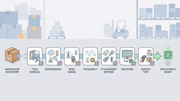 RFID tag selection workflow for inventory control