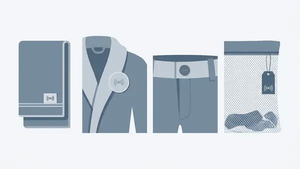 Comparison of RFID laundry tag types for hospitality textiles