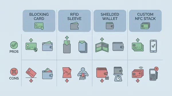 Comparison of RFID blocking formats
