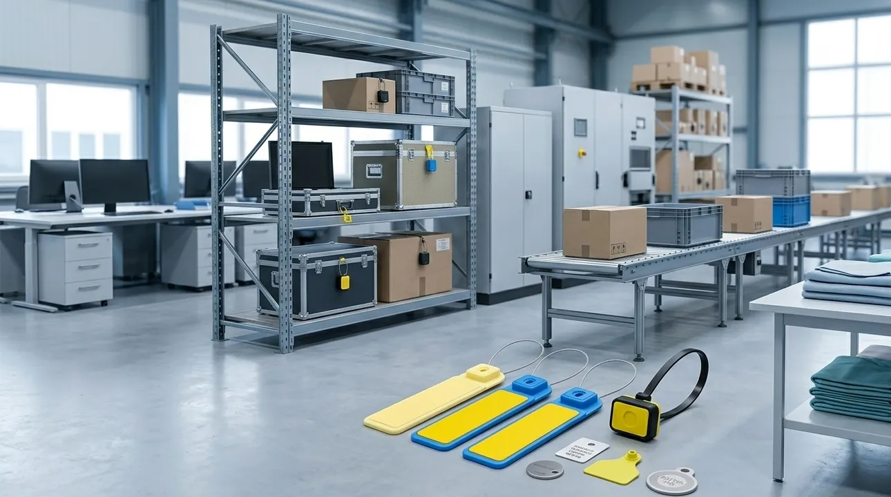 RFID tags on industrial production line