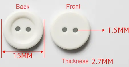 PPS RFID laundry button tag size options