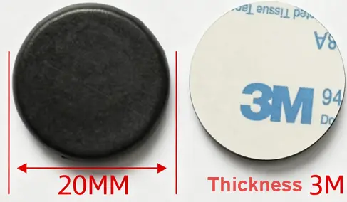 PPS NFC laundry tag no-hole size options