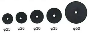 Reusable PPS RFID laundry tag one-hole size reference