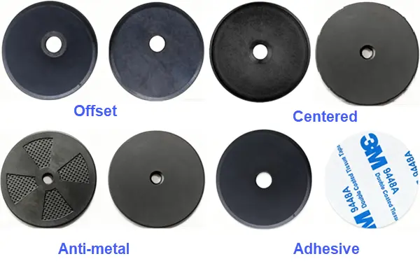 Reusable PPS RFID laundry tag type variants