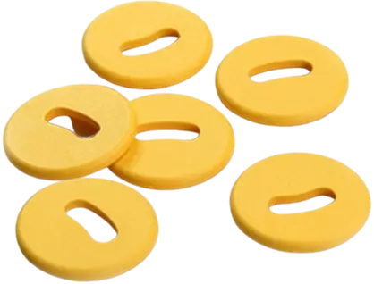 Washable PPS Passive RFID Laundry Tag with Crescent-Hole Design