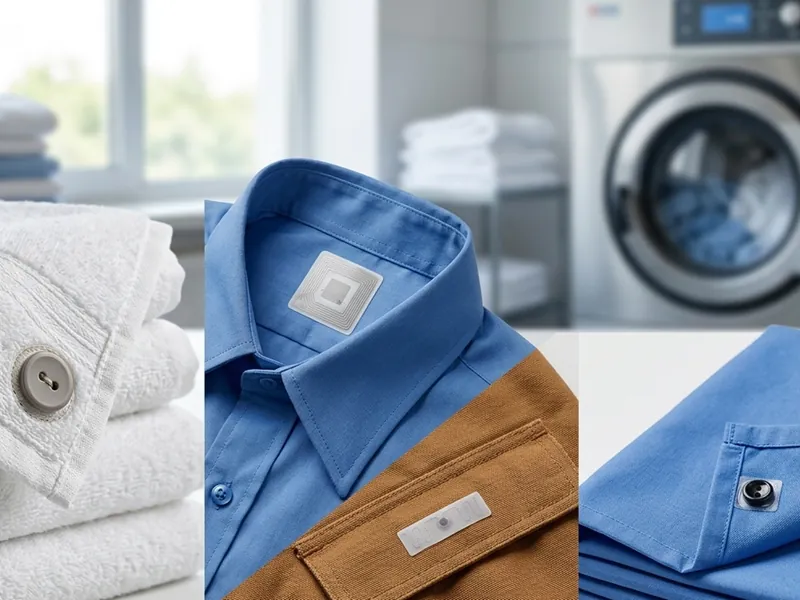 Washable RFID laundry tag applied to textile management