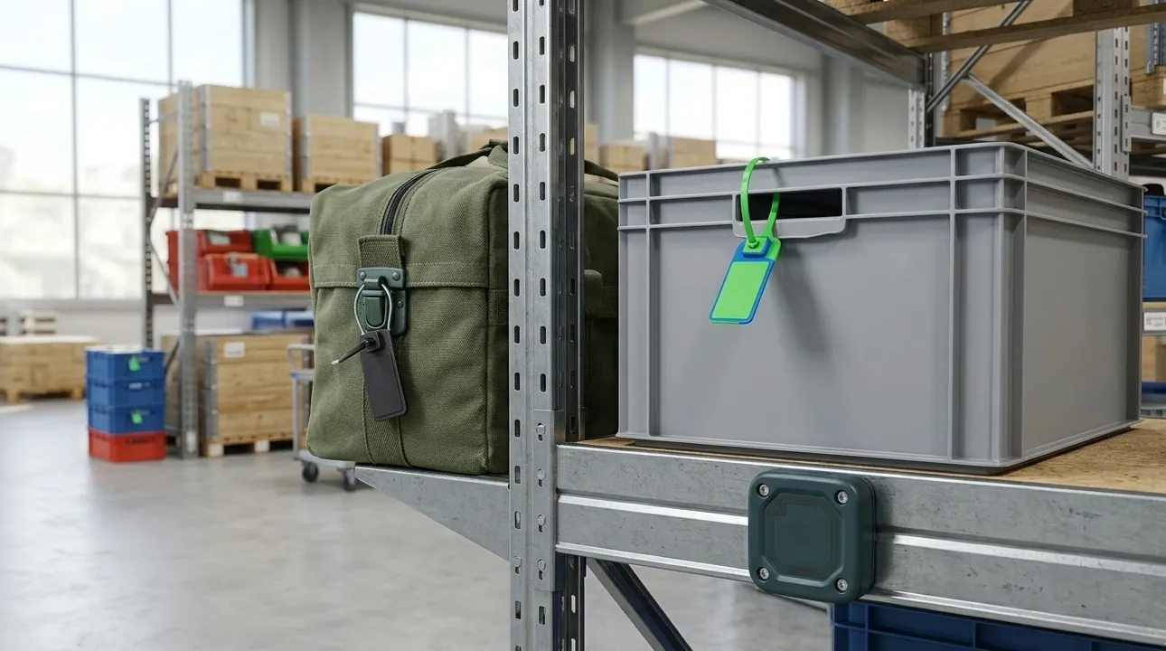 RFID warehouse management for pallets bins and racks