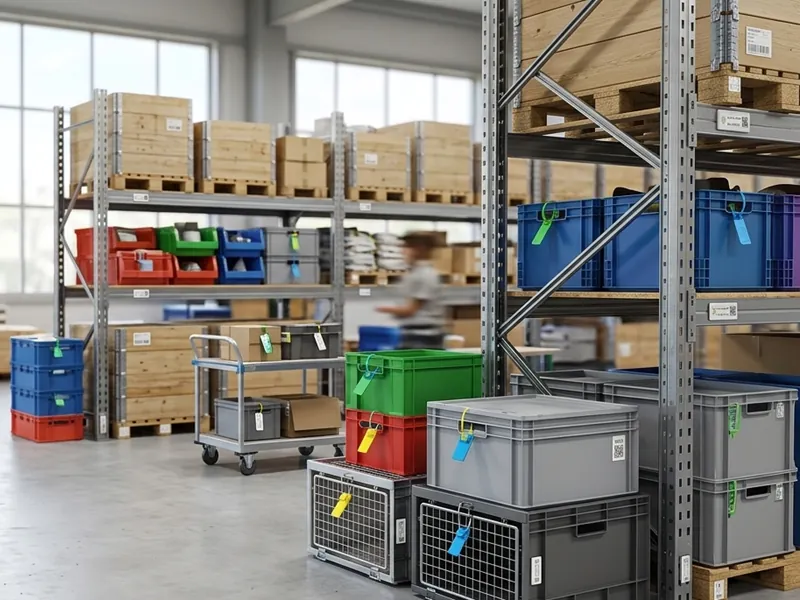 RFID tag applied to warehouse bin management
